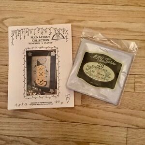 Pumpkins 'A Plenty Cross Stitch Pattern & Fabric